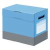 PLUS Plus File Box with Lid A4 Side Width 200mm Deja Vu Sky Blue 76-461