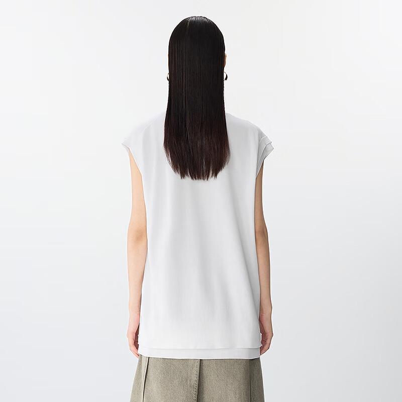 JNBY 2025 Spring V-Neck Sleeveless Knit Top