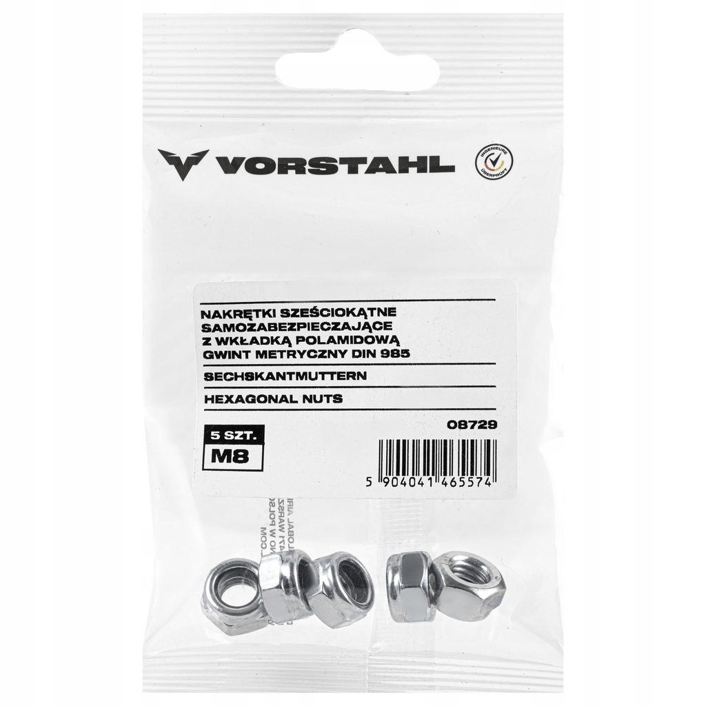 Self-locking Hexagon Nut with Insert DIN 985 8 Pcs M6 Vorstahl