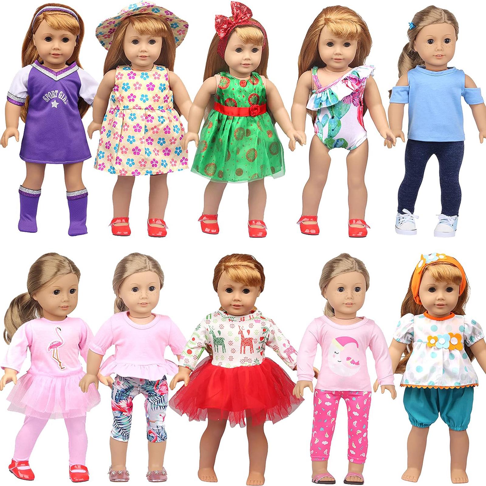 

18-Inch Doll Clothes 10-Piece Set: Hot-Selling Collection