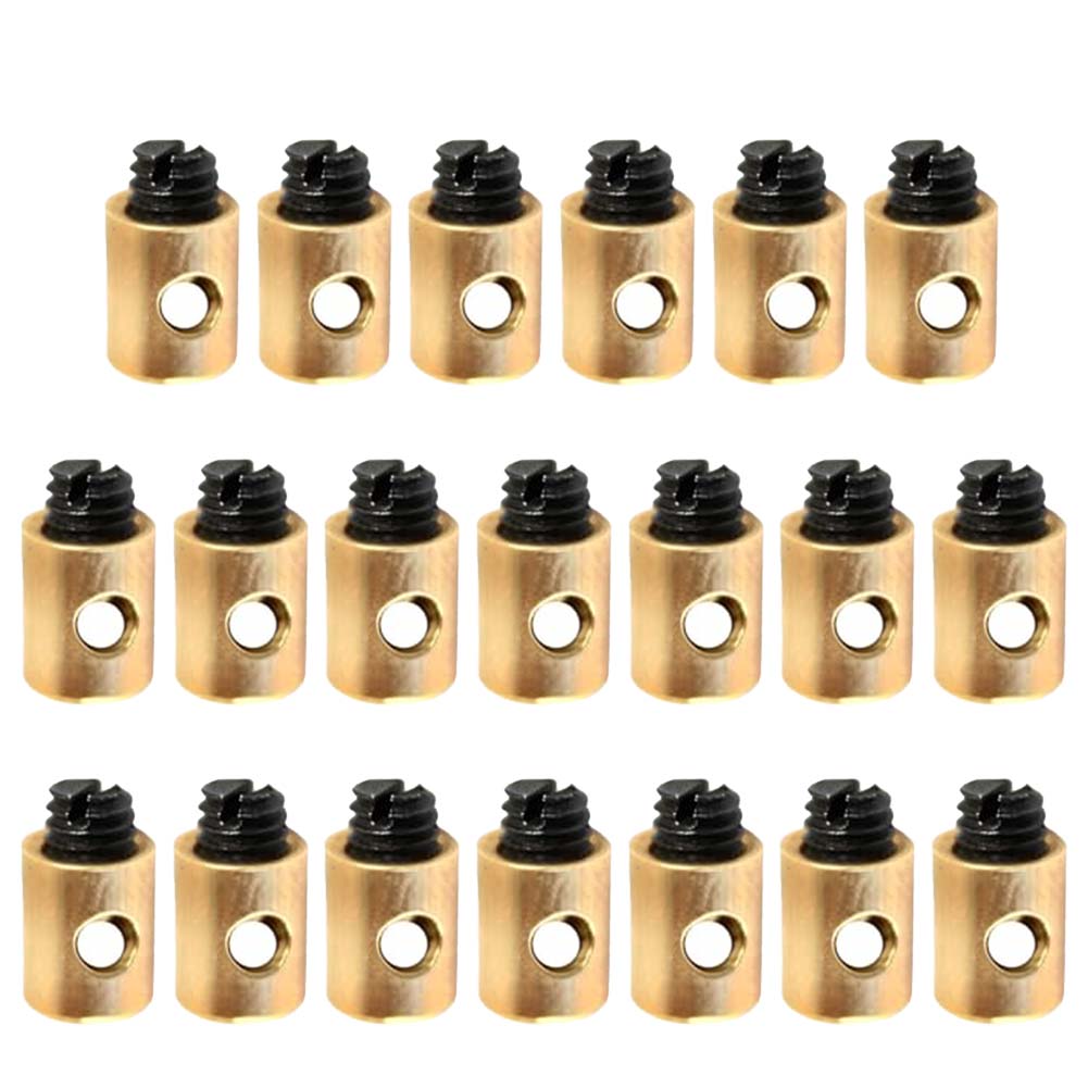 20Pcs Brake Cable Nipple Screws Replacement Motorcycle Solderless Throttle Cable Solderless Throttle Cable Fittings