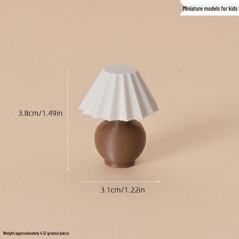 Dollhouse Retro Bedside Lamp Miniature Furniture Decoration