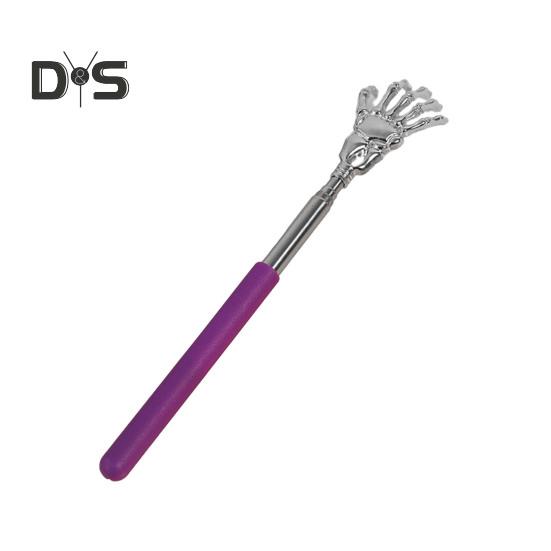 Extendable Metal Back Scratcher with Rubber Handles Portable Telescoping Back Massager Tool for Itchy Skin Relief Stocking Stuffer for Men Women Kids