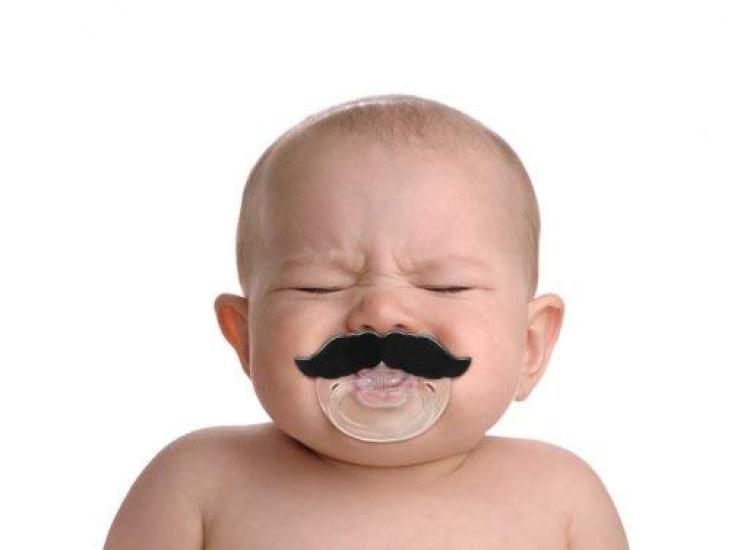 Moustache Pacifier Pacifier [Used]