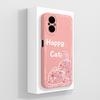 Cover Case For Oppo Realme C67 C65 C63 C61 C25 C25S C25Y C30 C30S C31 C33 C35 C55 C51 C53 Lazy Cat Soft Liquid Silicone Protective Shell For Oppo Capa