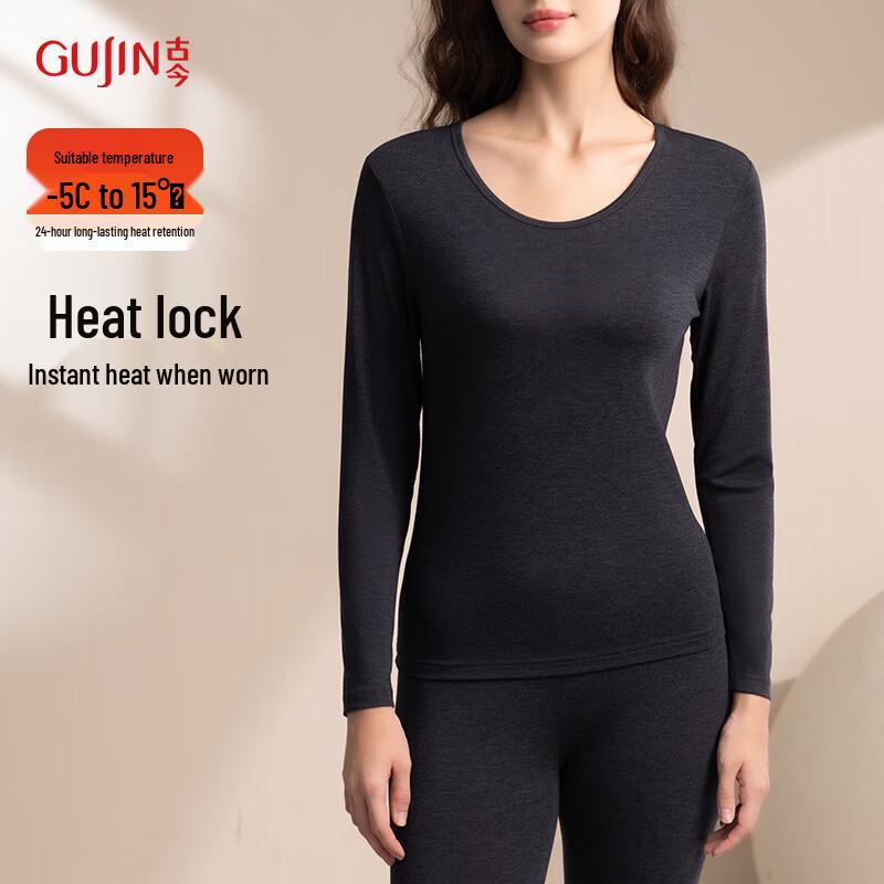 

GUJIN Женский бесшовный плюшевый термокомплект базового слоя M