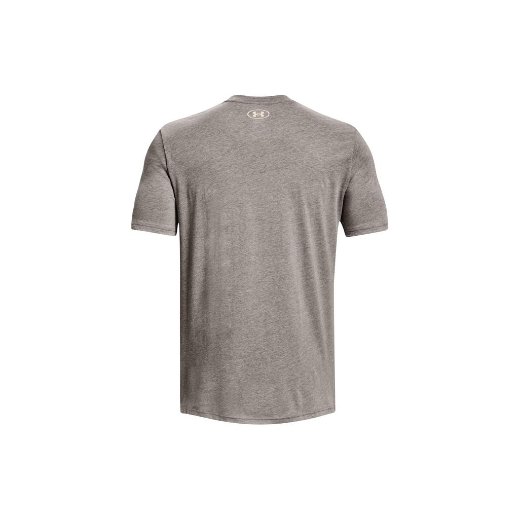 Under Armour Letter Pattern Print Crew Neck Sweatshirt Men Tops Gray 1373746-295