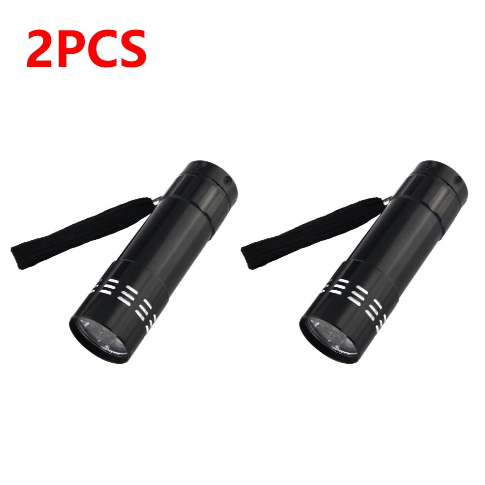 1-10PCS UV Ultraviolet Flashlight Blacklight 395NM Mini Torch Flash Lamp For Pet Urine Stains Portable Black Light Flashlights