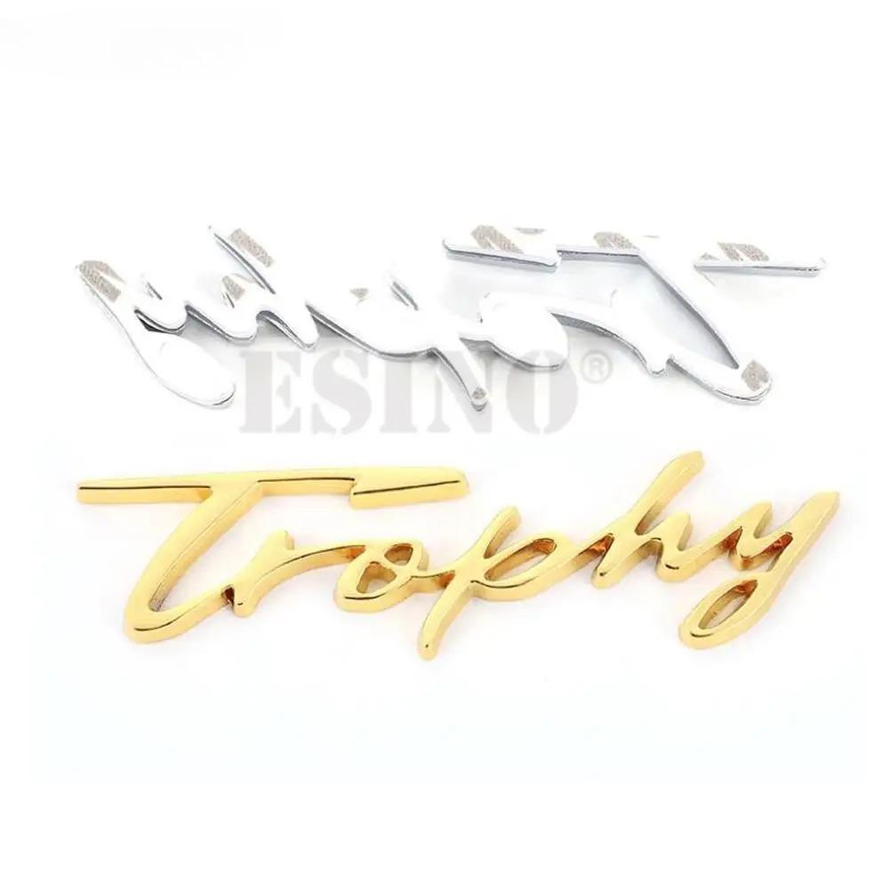 Car Styling Trophy Feder Rear Trunk Metal Chrome Zinc Alloy Emblem Badge Decal for Megane 2 3 4 RS Grandtourer GT MG6