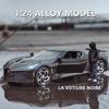 1:24 Bugatti Lavoiturenoire Modello Auto Sportiva in Lega Diecasts & Veicoli Giocattolo Modello Auto in Metallo Suono e Luce di Simulazione Regalo