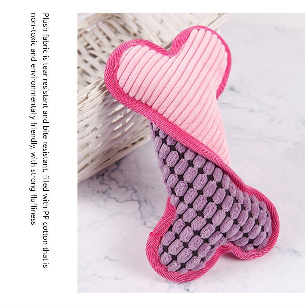 21.5cm Interactive Pet Companion Toy Tooth Cleaning Bones Chew Toy Fun Cats Toy