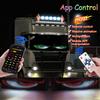 Olho de Diabo Matriz de LED Painel Flexível de Pixel Luz Noturna DIY Display Programável Lâmpada com Controle por Aplicativo Bluetooth Para-brisa de Carro Caminhão