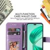 For Honor X8b 4G Case Floral Pattern PU Leather Wallet Stand Phone Cover