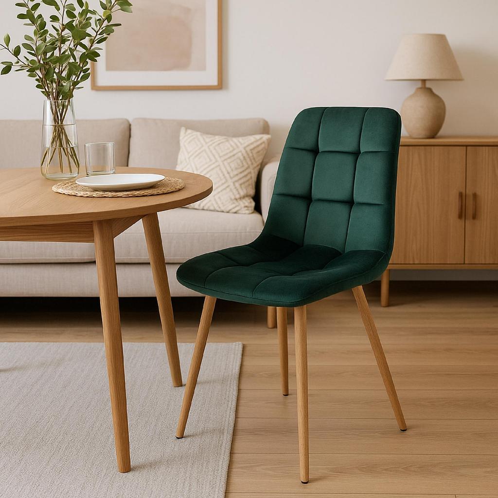 Montana Velvet Dark Green Velvet Chair