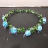 4Pcs Rose Flower Crown Bride Floral Hair Wreath Headband Garland Women Girls Hair Accessories Wedding Party Headwear