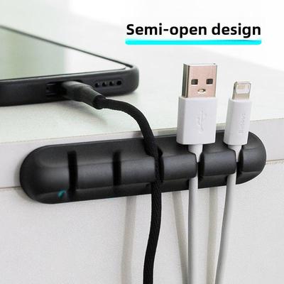 Cable Organizer Clip for Phone Charger, Data Cable, Headphones, and Desktop Management