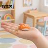 Sushi Keychain Pendant, Simulated Salmon Stress Relief Toy with Hanging Ball Chain, 3D Printed Food Ornament for Backpack School Bag Rebound