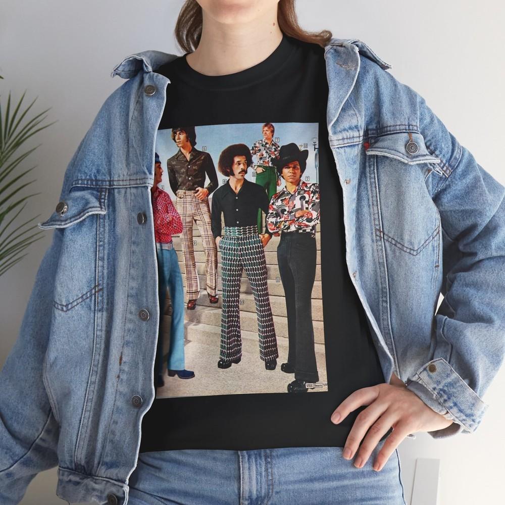 Men s Disco Fashions Retro Tee, 1970s Unisex Tshirt, Vintage Disco Shirt, Groovy Unisex T-Shirt L