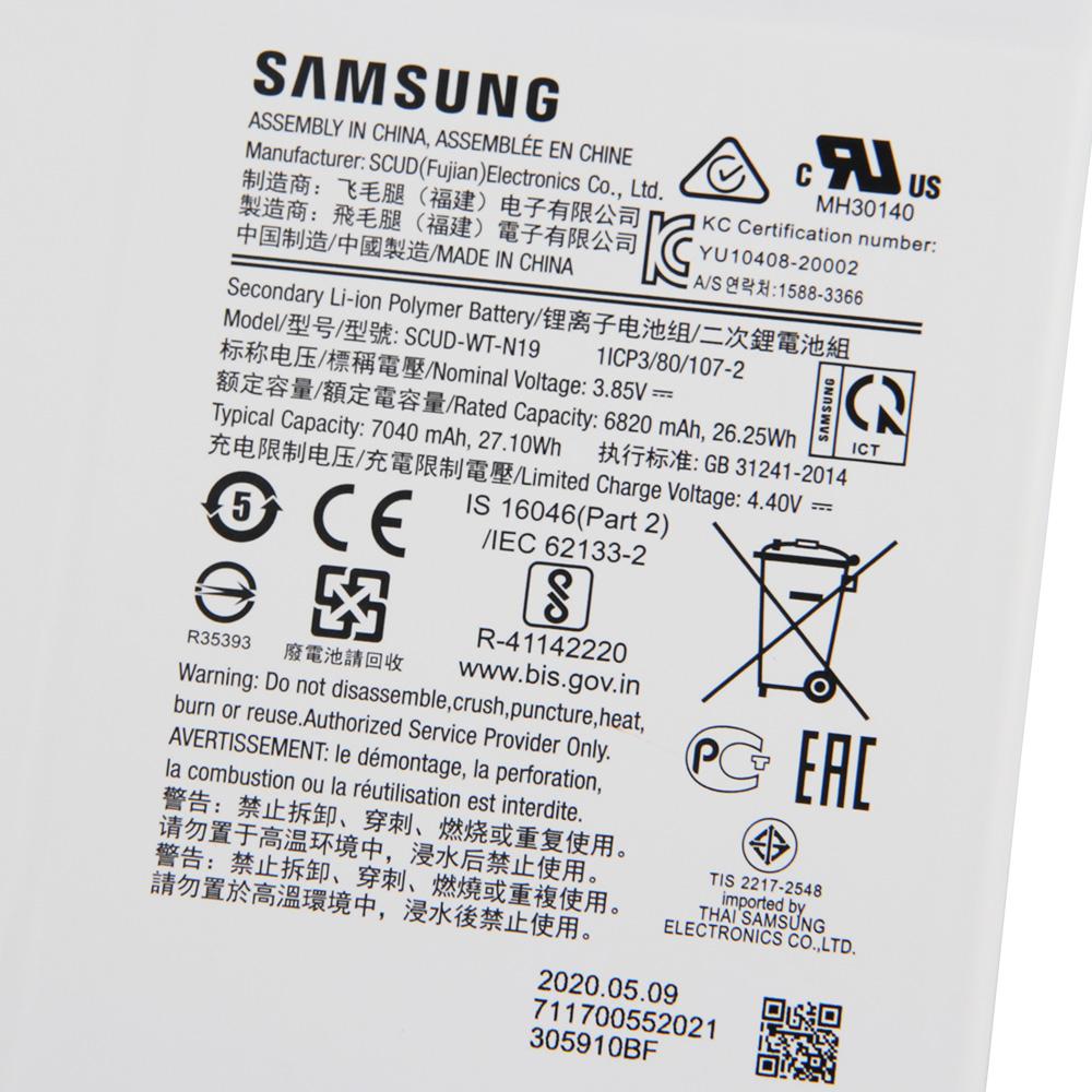Original Rechargeable Lithium Battery SCUD-WT-N19 For Samsung Galaxy Tab A7 T500 T505C Tablet Battery 7040mAh