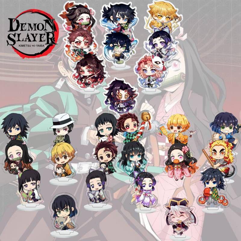 Gorgeous 9pcs Demon Slayer Acrylic Dolls Christmas Desktop Decoration