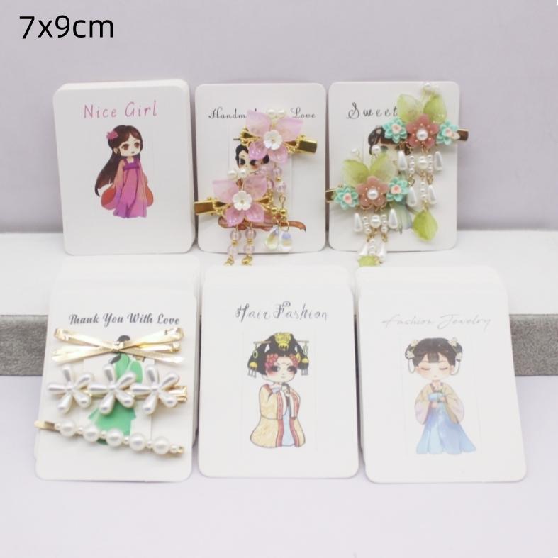100pcs 5.1x6.3/6x9/7x9/5x7/5x5/5x4cm Mixed Earring Necklace Cards