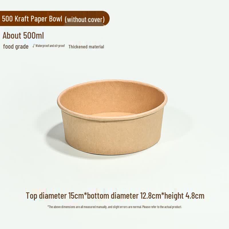 Yuluo Disposable Kraft Paper Instant Noodle Bowl & Cutlery Set