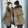 Pie Overcomes the Trend of Cotton-padded Winter Clothes, New Down Cotton-padded Clothes for Women's Medium and Long Korean Version Loose Large-size