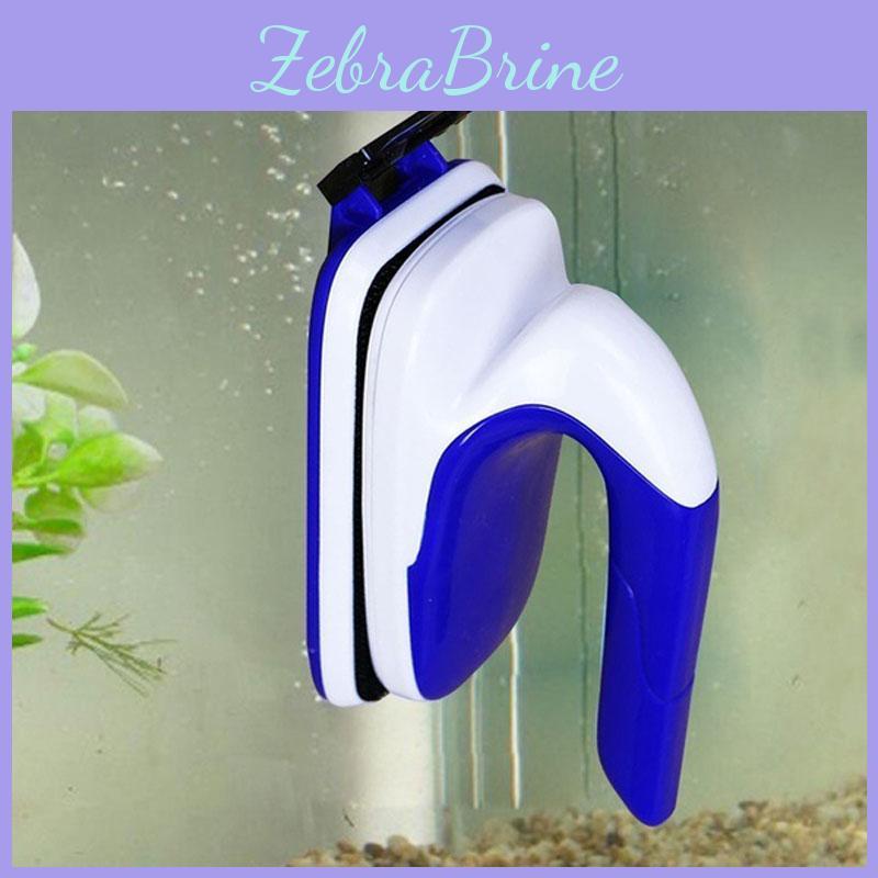 Magnetic Clean Brush Aquarium Fish Glass Tank Algae Cleaner Scrubber Floating With Antiscratch Pad