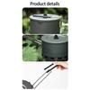 Windproof Outdoor Cooking Pot Heat Exchange Camping Cooking Pot Replacement Light Weight Camping Cookware Easy to Use