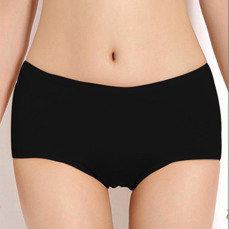 

Женские менструальные трусики, физиологические брюки, хлопковое герметичное нижнее белье, дышащие трусы L чёрный
