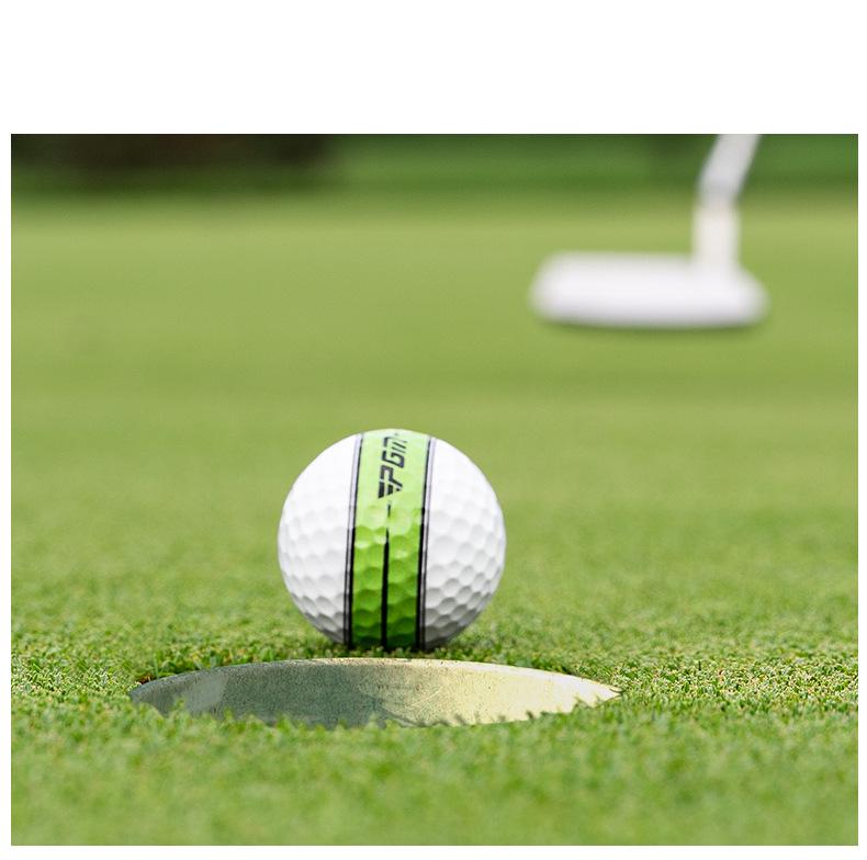 PGM 360° Trajektorie Golfball mit Putter-Ziellinie - Neue farbige TPU-Box