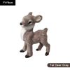 1pc Simulation Plush Animal Sika Deer Reindeer Lovely Xmas Home Decor Standing Miniatures Christmas Elk Scene Arrangement Props