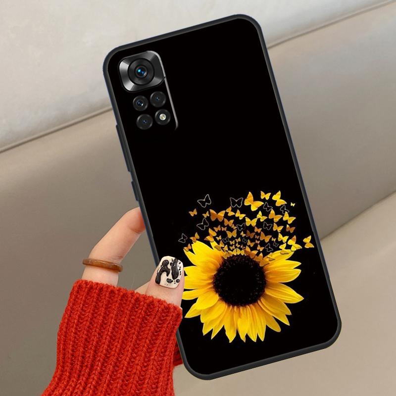 

Красивый желтый чехол с подсолнухом для Xiaomi Redmi Note 12 11 10 8 9 Pro 11S 10S 9S 8T Чехол для Redmi 10 10C 9A 9C 9T Redmi Note 10S