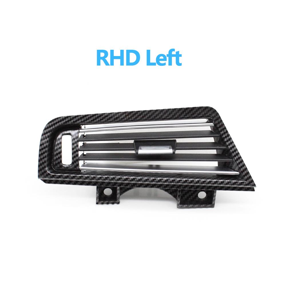 LHD RHD Carbon Fiber Chrome Front Rear Air Conditioning AC Vent Grille Outlet Cover For BMW 5 Series F10 520 521 523 525 528