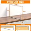 Clear Wardrobe Partition Board Set Ps Acrylic Shelf Dividers For Organizing Clothesbookstoys - Anti-Slip Space Saver