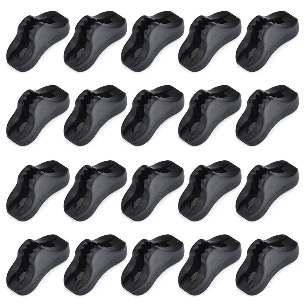 10/20PCS Tent Rope Fastener Adjuster Outdoor Camping Triangle Non-Slip Hiking Rope Buckles Stopper Tools Adjust Rope Accessories