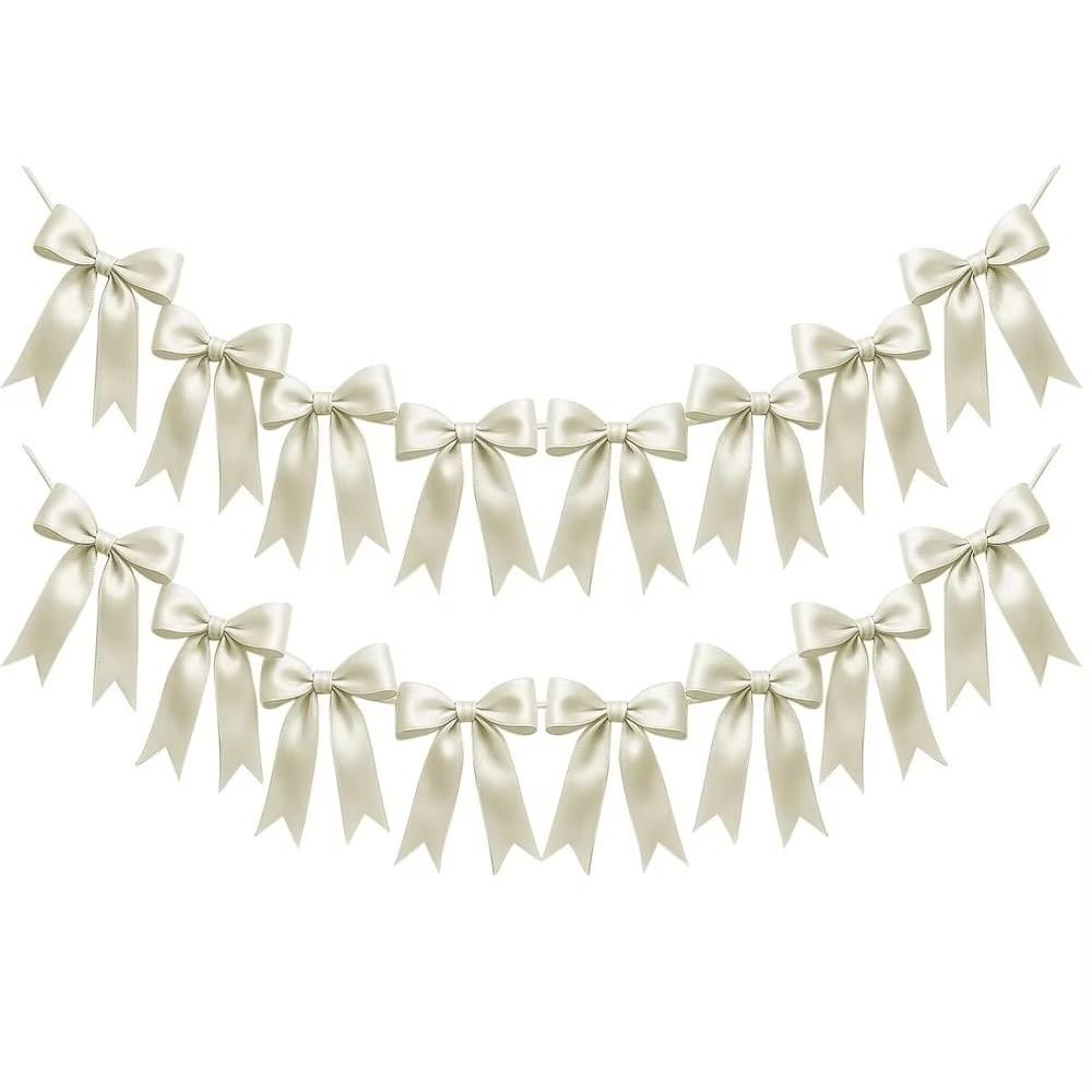 Hanging Decoration Bowknot Garland Bowknot Ribbon Garland Gifts Bow Garland Banner Baby Shower