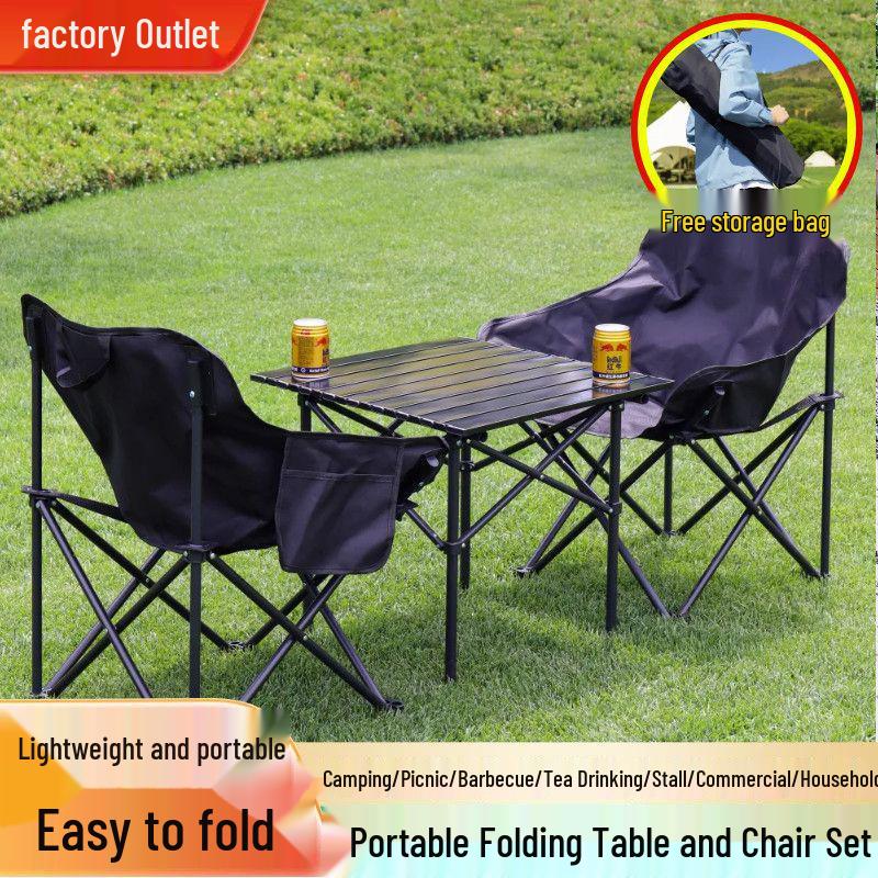 Affordable Portable Folding Camping Table & Chair Set
