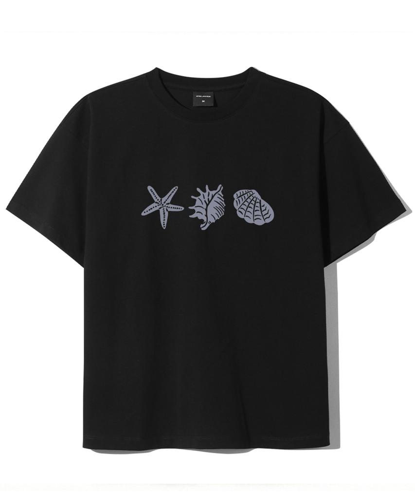Bibalabida Clam Men'S Crop Short Sleeve T-Shirt
