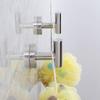 Polished Stainless Steel Towel Coat Hooks Bathroom Clothes Garage Hotel Cabinet Closet Sponges Robe Hook Wall Mounted Round Kitchen Heavy Duty Bath