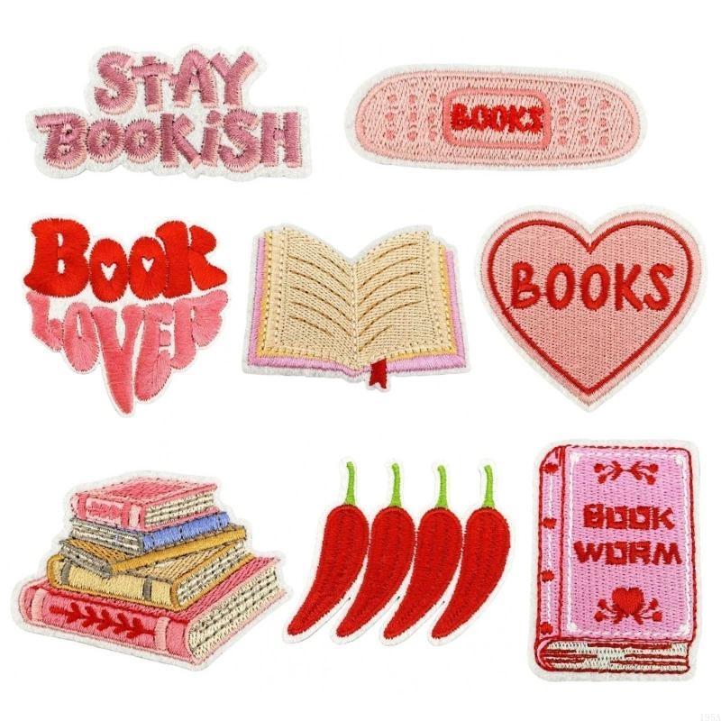 

8Pcs Chilis Iron On Patches Applique Patches Lovely Repair Patches Bookish Embroidery Patches for Jeans Decoration China Mainland