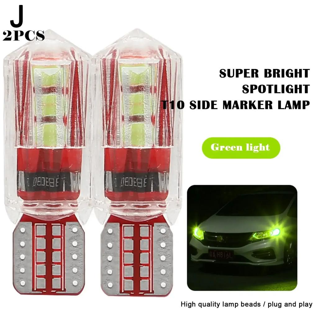 1/2Pcs T10 W5W Car Turn Light LED Light Day Driving Reading Bulb License Plate Super Bright Light Running Motorcycle