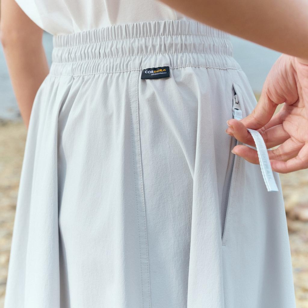 Skechers Outdoor Series Moisture-Wicking Quick-Dry Woven Casual Long Skirt Women skirts P226W125-02BX