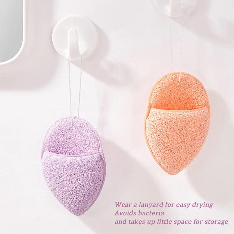 Botanischer Reinigungsschwamm im Handschuh-Stil, natürlicher Peeling-Gesichtsreiniger, Reinigungsschwamm, Tiefenentferner, Mitesser-Hautpflegewerkzeug