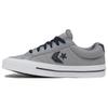 Sportlich Lässig Bequem Und Leicht Niedrig geschnittene Skateboard Schuhe Unisex Grau Schwarz A10548C