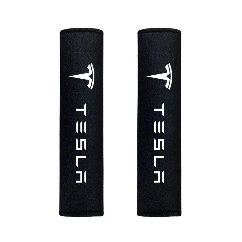 

Car Sticker Tesla Suede Leather Car Seat Belt Shoulder Cover Breathable and Protective Safety Belt Pads Suitable for Tesla Model