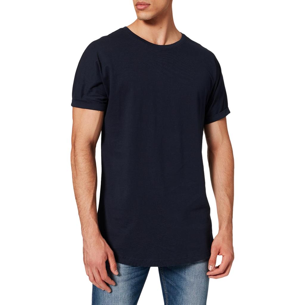 Urban Classics Mens Shaped Long Turn Up T-Shirt