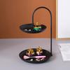 Dessert Rack Fruit Stand Round 2 Tier Iron Display Holder for Party Wedding Birthday Home