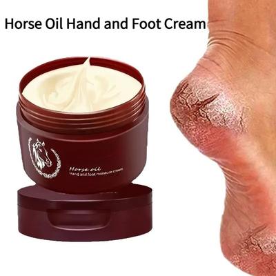 1PC Horse Oil Hand and Foot Dry Heel Cream Dead Skin Peeling Moisturizing Exfoliating Foot Care Repair Cream