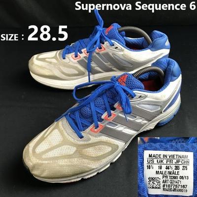 Chaussures de running baskets Supernova Sequence 6 28.5 bleu argent(UTILISÉ)